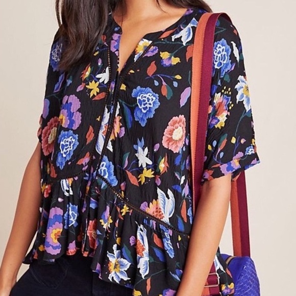Anthropologie Josie Dolman-Sleeve Blouse - Picture 1 of 6